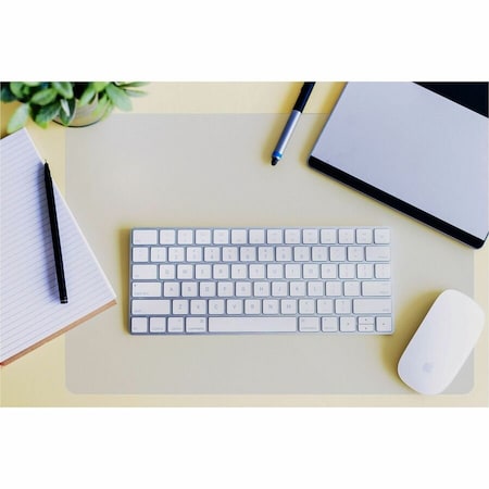 Floortex Desktex Pack of 2 Clear Polycarbonate Desk Pads - 17" x 22" FPDE1722RA2