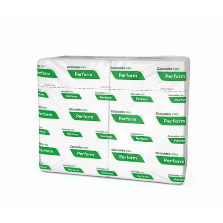 Cascades Pro Perform Interfold Napkin White 8.5" X 12.63" 1-Ply 376 Sheets T410