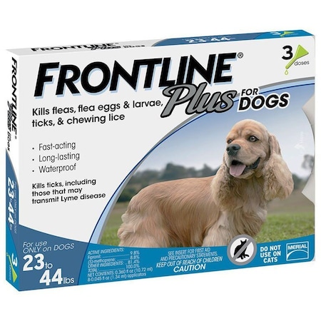Frontline Plus, 23-44 lb, 3PK 287110