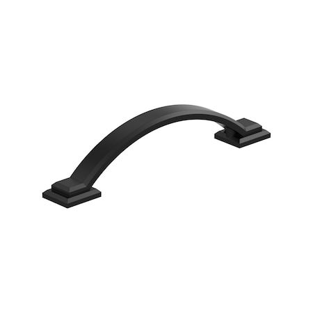 Amerock Sheffield 3-3/4 inch (96mm) Center-to-Center Matte Black Cabinet Pull, 10PK 10VMP37041MB