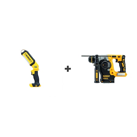 Dewalt Worklight, LED, 20V, w/Rot Hammer DCL050/DCH273B