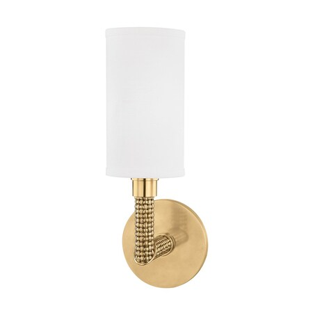 Hudson Valley Lighting Dubois 1 Light Wall Sconce 4.5 In. Aged Brass 1021-AGB