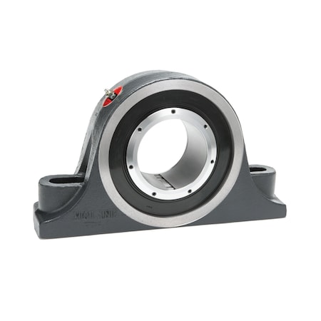Moline Bearing Pillow Block Bearing, Cast Iron Housing Material, Spherical Roller, Steel Insert Material 19621400
