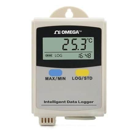 Omega Temperature & Humidity Data Logger, Portable, Temperature/Humidity, 2 Measurements, 45K Max Samples OM-HL-SH-EX