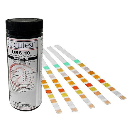 Accutest Urine Reagent Strip, 20 cu in, Plastic UA710B