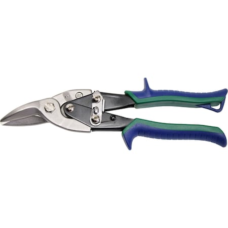 The Brush Man Aviation Snips, Right Cut, 9-1/2in Oal Red Grip SNIPS-RIGHT