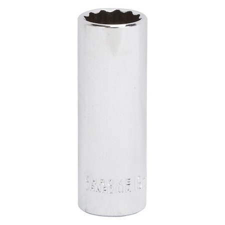 Vulcan Drive Socket, 19 mm Socket, 1/2 in Drive, 12-Point, Chrome Vanadium Steel, Chrome, MT6528980 MT6528980