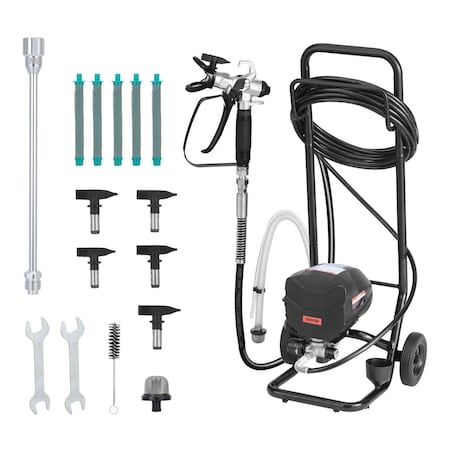 Vevor Stand Airless Paint Sprayer Airless Sprayer with Cart 650W House Exterior RP8623S