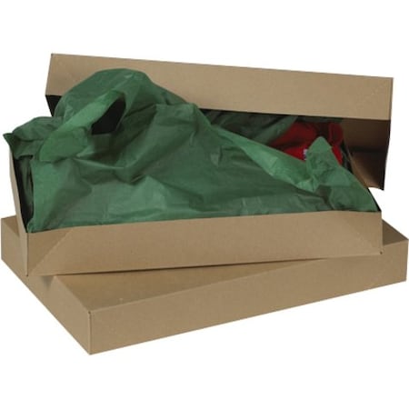 Partners Brand 19 in x 12 in x 3 in Apparel Box, Kraft, Fiberboard, .022 Point Recycled Fibreboard, 50 PK AB19123K