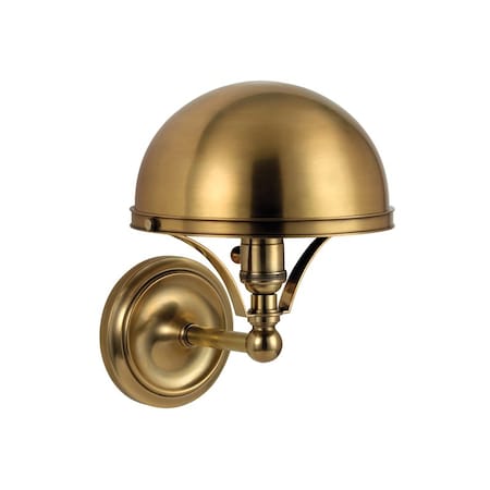 Hudson Valley Lighting Covington 1 Light Wall Sconce 7.75 In. Aged Brass 521-AGB