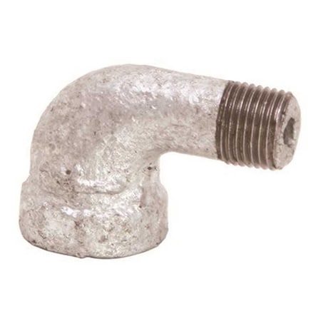 Proplus 3/4 Lead Free Galvanized Malleable 90-Degree Street Elbow Silver 44076