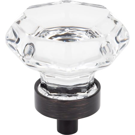 Designperfect 1-5/16 Diameter Round Cabinet Knob, Brushed Oil Rubbed Bronze DPA-G23KORB