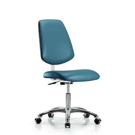 Blue Ridge Ergonomics Vinyl Clean Room Chair BR-CLR-VDHCH-MB-CR-CC-8801
