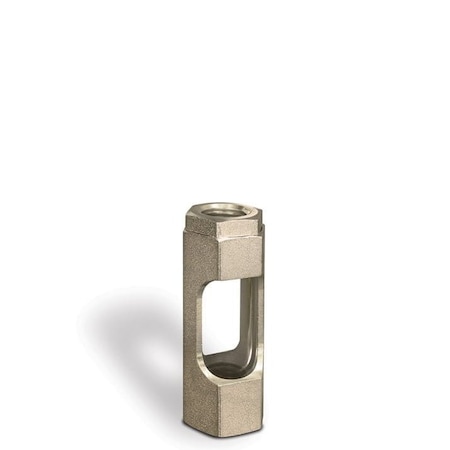 Oil-Rite Window Flow Sight for Full Flow - 3/4in. dia, 3/4in. Female NPT, 3/4in. Female NPT, Buna-N A2109-1