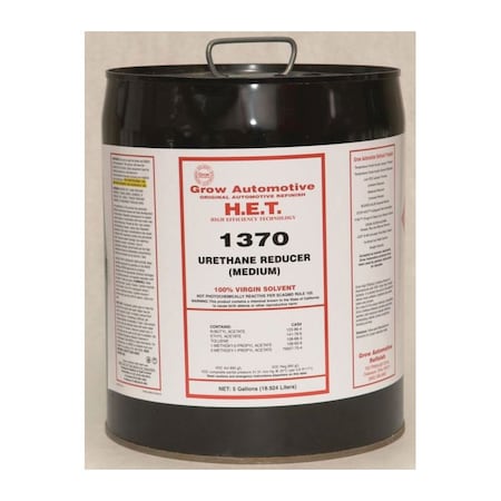 Grow Automotive Medium Urethane Reducer, 5 Gallon Pail 1370/PL