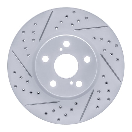Dynamic Friction Co DFC Geoperformance Rotor - Drilled and Slotted 830-76081L