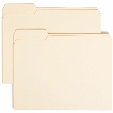 Smead 13 Tab Cut Letter Recycled Top Tab File Folder, Manila, 500PK SMD10331CT