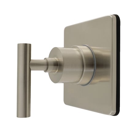 Kingston Brass Single-Handle Six-Way Diverter Valve with Square Trim Kit, Brushed Nickel KS4048CML