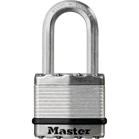 Master Lock Magnum Series Padlock, Keyed Alike Key, 5/16 in Dia Shackle, 1-1/2 in H Shackle, Zinc M1XKADLF