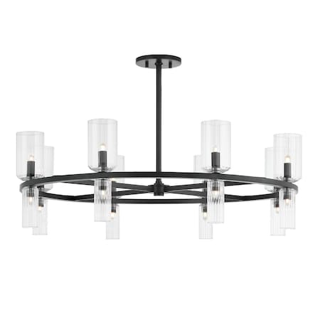 Mitzi Tabitha 16 Light Chandelier 12 In. Soft Black H384816-SBK