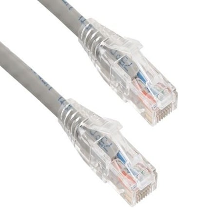 Sanoxy 15ft Cat6 550 MHz UTP Ethernet Network Patch Cable W/ Clear Snagless Boot, Gary SNX-CBL-LDR-C6117-3015