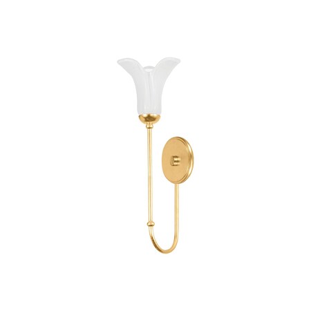 Hudson Valley Lighting Montclair 1 Light Wall Sconce 5 In. Vintage Gold Leaf 3341-VGL