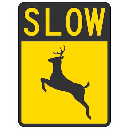 Lyle Slow (W/ Deer Graphic), 18x24, Engineer Grade, Yellow G-10257-EG_18x24