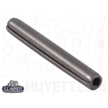 Huyett Coiled Spring Pin, Standard Duty, 420 Stainless Steel, 0.094 in Dia x 0.750 in Length SPCSP-093-0750
