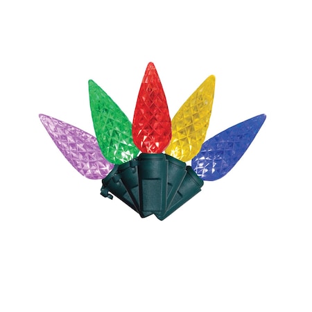 Celebrations Classic LED C6 Multicolored 300 ct String Christmas Lights 74.5 ft. 11-04024A
