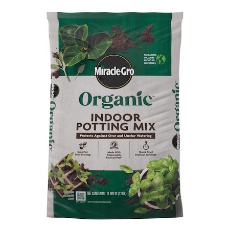 Miracle-Gro Organic Indoor Plant Potting Mix 16 qt 74186430