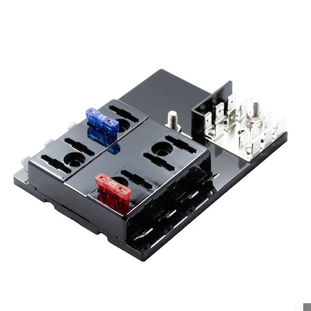 Optifuse Fuse Block for Regular Blade - Ground, 8P BLC-108-G