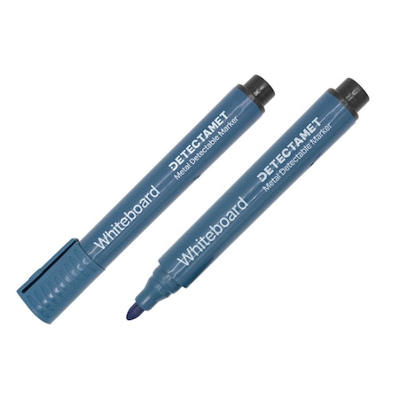 Detectamet Detectable Dry Erase Marker Set, Round Barrel, PK10 145-A06-P02-A07
