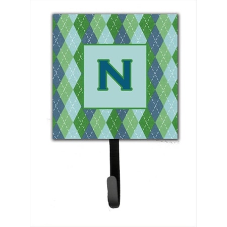 Carolines Treasures Letter N Initial Monogram - Blue Argoyle Leash Holder Or Key Hook CJ1020-NSH4