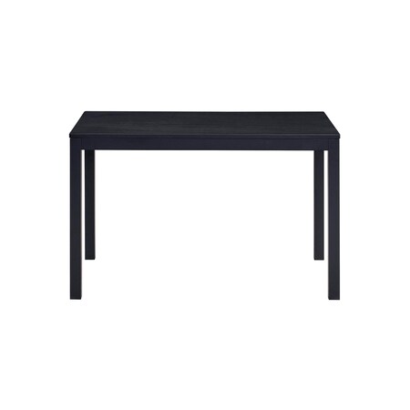 Homeroots 47" Black Wood Dining Table 630376