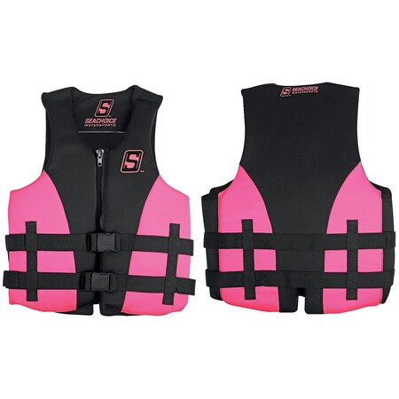 Seachoice Evoprene Multi-Sport Vest, Pink/Black, 2XL 85118