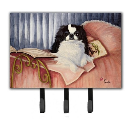 Carolines Treasures Japanese Chin Reading In Bed Leash and Key Holder MH1058TH68