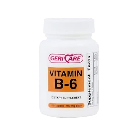 Geri-Care Vitamin B-6 Supplement Tablets 100mg, 100PK 1212839