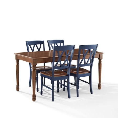 Crosley Shelby 5-Piece Dining Table Set For 4 KF20003-NV
