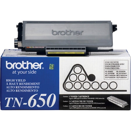Brother Brother TN650 Original Toner Cartridge - Laser - 8000 Pages - Black - 1 Each TN650