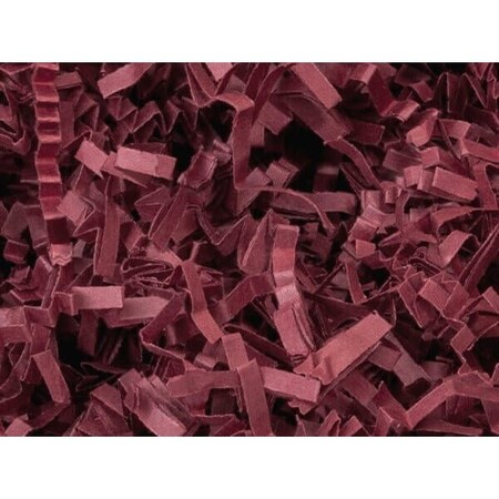 Nashville Wraps Burgundy Crinkle Cut Shredded Paper, 8 oz Bag ZF08BU