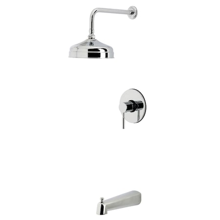 Kingston Brass Single-Handle Pressure Balanced Tub and Shower Faucet, Polished Chrome KB6331DL