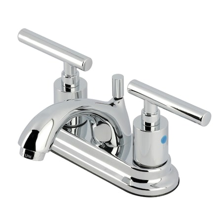 Kingston Brass Double-Handle 4" Centerset Bathroom Faucet with Pop-Up Drain, Polished Chrome FB2601CML