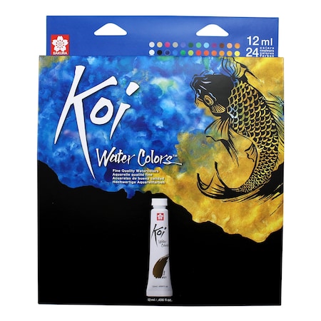 Sakura Koi Watercolor Tube Set, 12mL, 24-Color Set XMW12L-24SET