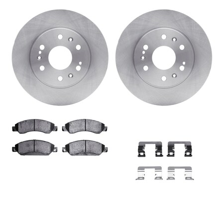 Dynamic Friction Co DFC Brake Rotor- Heavy Duty Brake Pad includes Hardware 6412-48103
