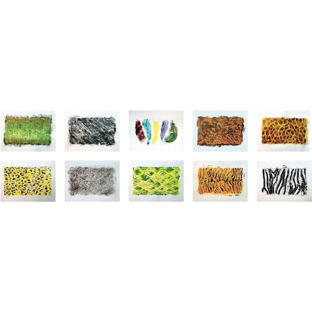 Roomfactory Wild Animals Rubbing Plates RO3483643