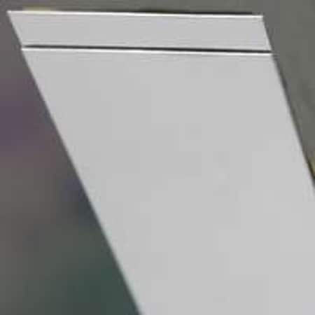 K&S Precision Metals Decorative Metal Sheet, 34 ga Thick Material, 4 in W, 10 in L, Tin, Bright 254