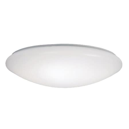Metalux Round Flush Mount Ceiling Light, 120 V, 14 W, LED Lamp, 1100 Lumens Lumens, Steel Fixture FM11WRCCR