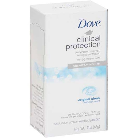 Dove Clinical Protection Original Clean Antiperspirant and Deodorant, 1.7 Ounce, 24PK 879