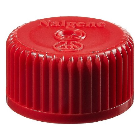 Nalgene Closure, Red, 27 mm Dia, PK1000 362150-5240