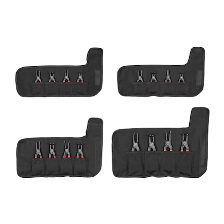 Tekton 5, 7, 9 Inch Internal & External Retaining Ring Pliers Set w/Pouch, 16-Piece PRR91100